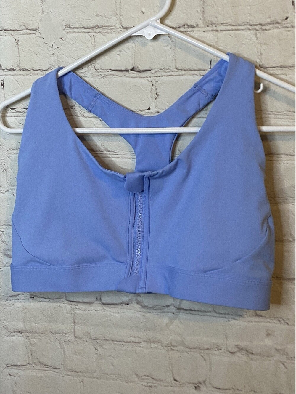 Avia Front Zip Sports Bra Womens Color  Blue Size XLarge